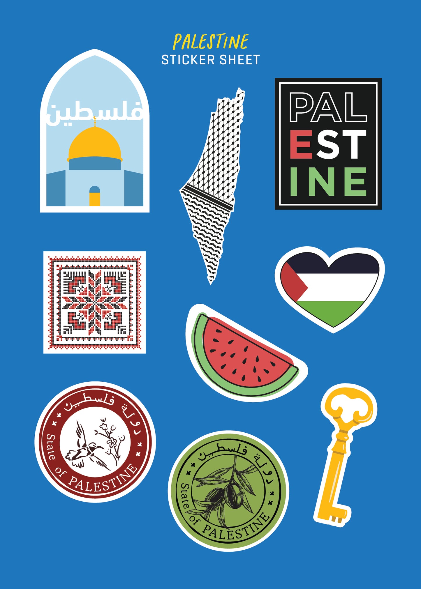 Palestine Sticker Sheet
