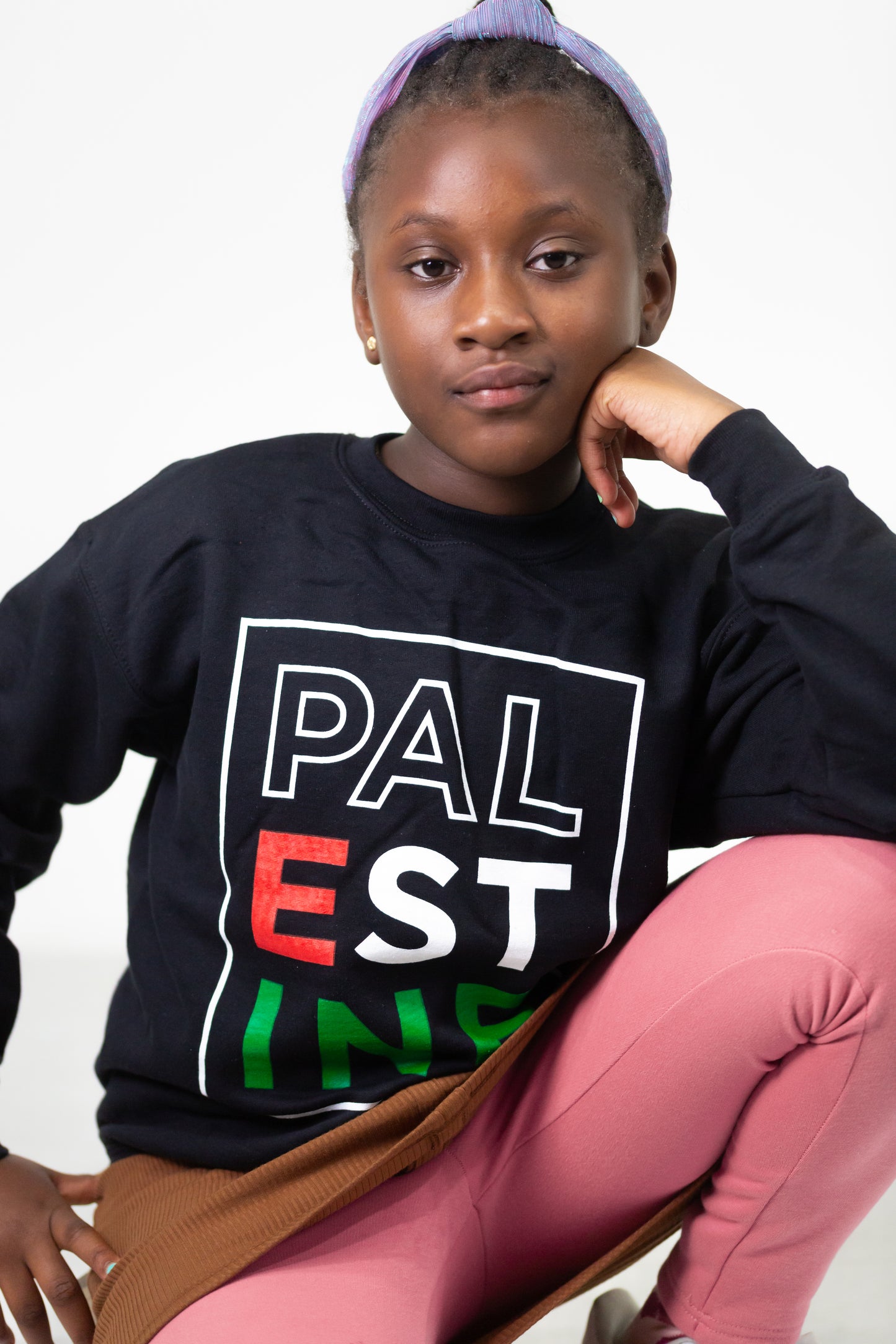 Youth Palestine Text Crewneck