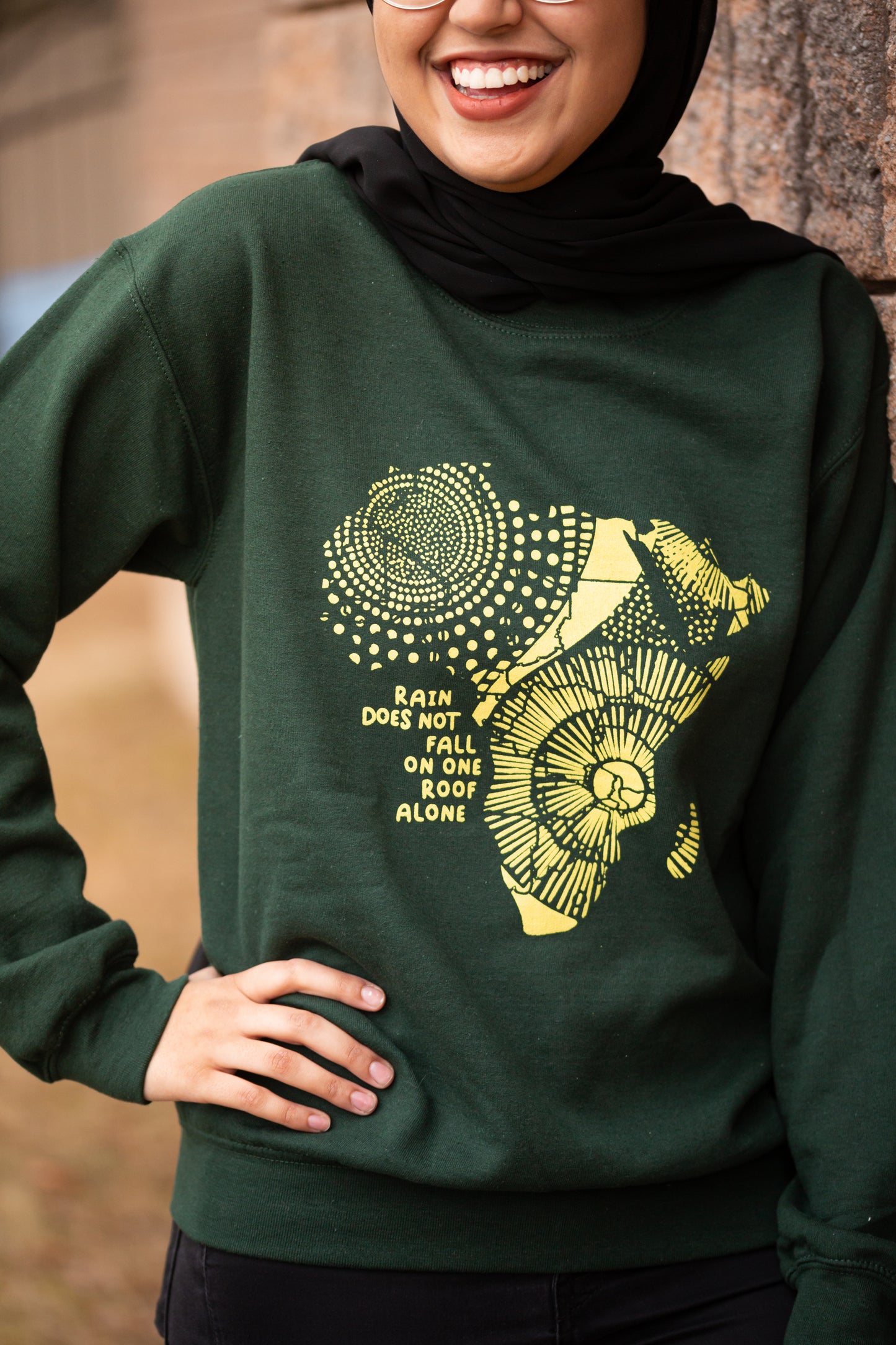 African Map Crewneck