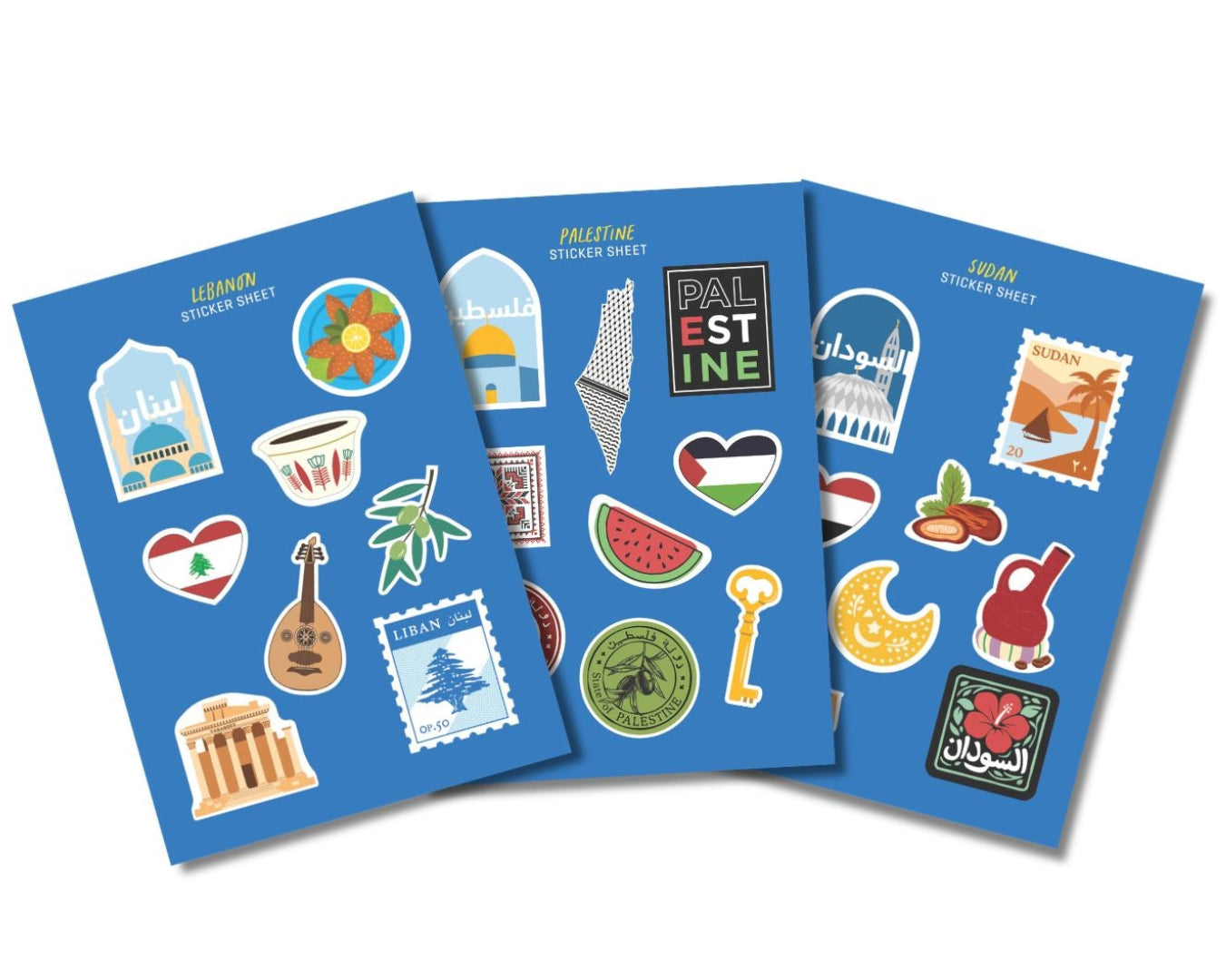 Country Sticker Bundle of 3
