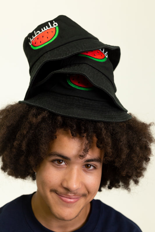 Watermelon Embroidered Bucket Hat