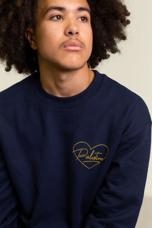 Palestine Heart Crewneck