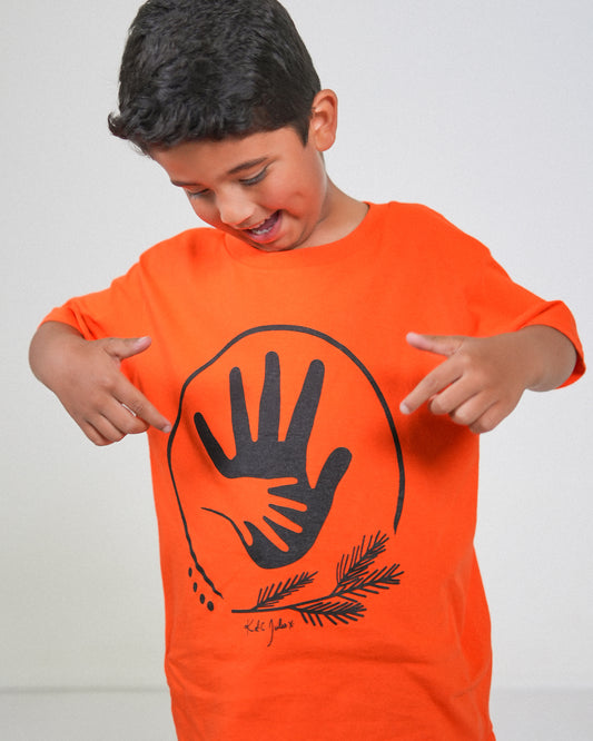 Youth Orange Short Sleeve Shirt - Hand in Hand