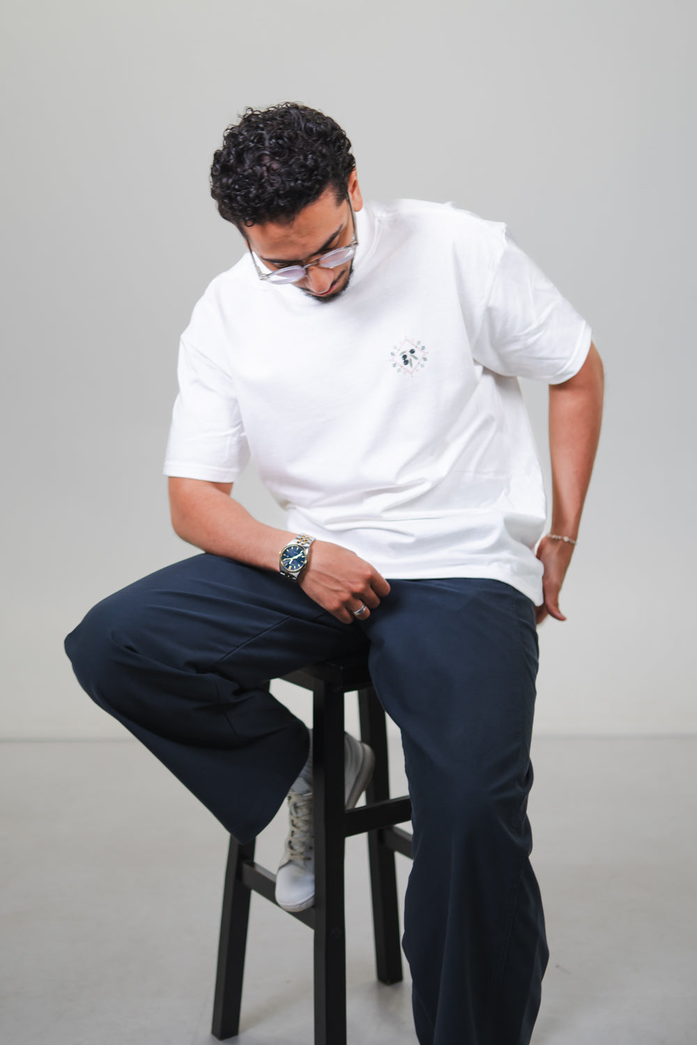 Palestine Pin White T-Shirt