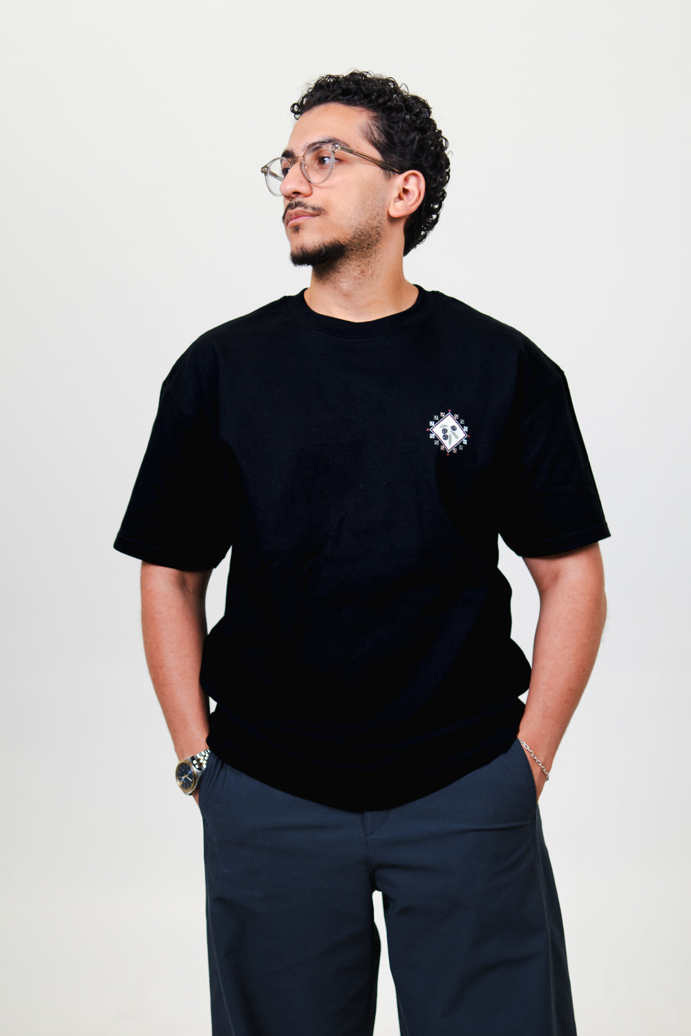 Palestine Pin Black T-Shirt