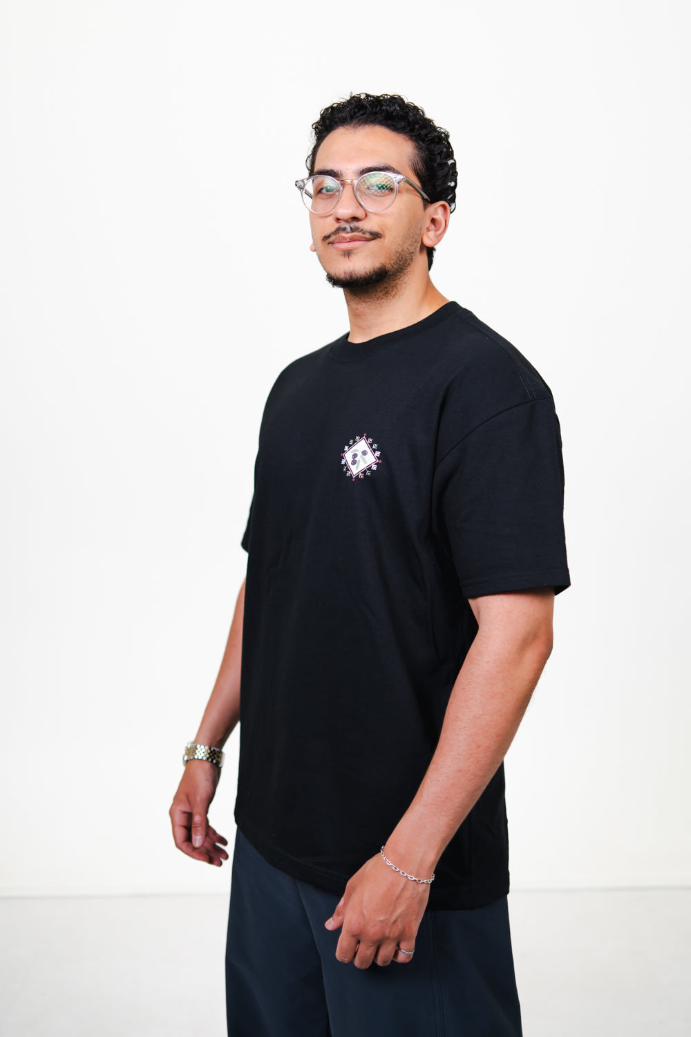 Palestine Pin Black T-Shirt