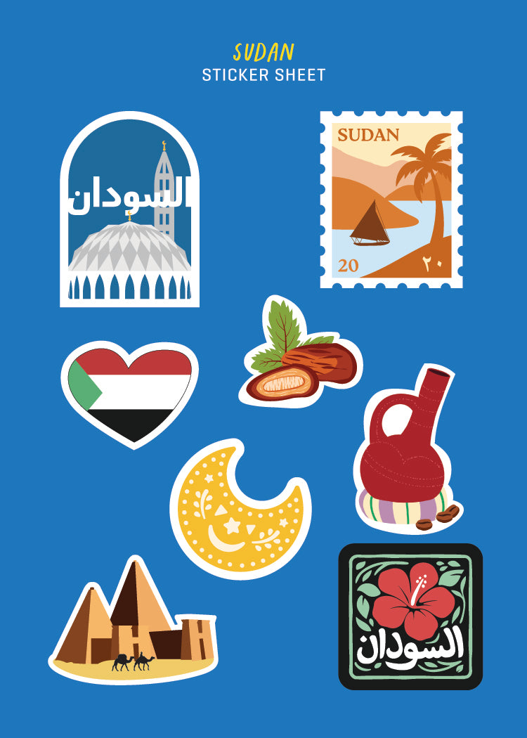 Sudan Sticker Sheet