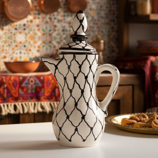 Palestinian Keffiyeh Coffee Pot