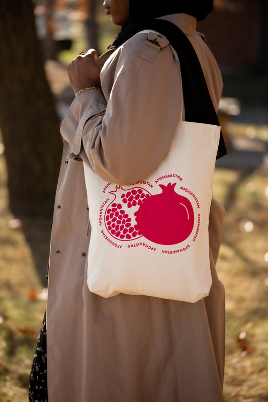 Afghanistan Pomegranate Tote Bag