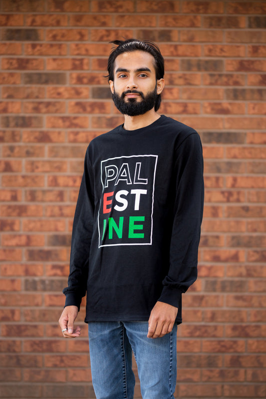 Palestine Text Long Sleeve